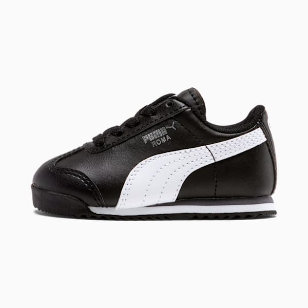 Tenis Roma Basic para Niños, black-white-puma silver, extralarge