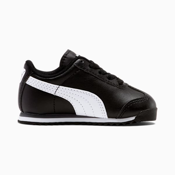 Roma Basic Toddler Shoes, black-white-puma silver, extralarge