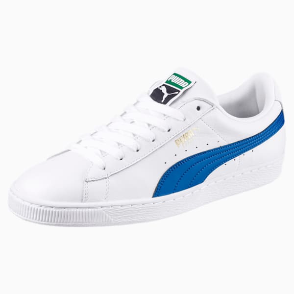 Basket Classic LFS Men's Shoes, Puma White-Turkish Sea, extralarge-IND