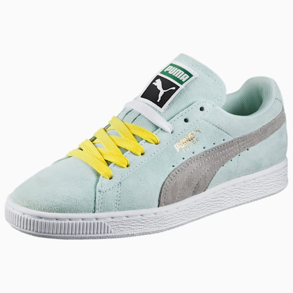 Suede Classic Women's Sneakers, fair aqua-drizzle, extralarge