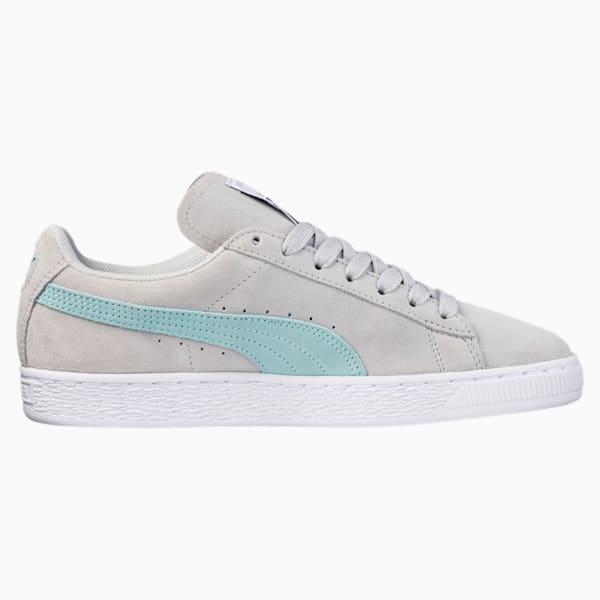 Suede Classic Women's Sneakers, Glacier Gray-Island Paradise, extralarge