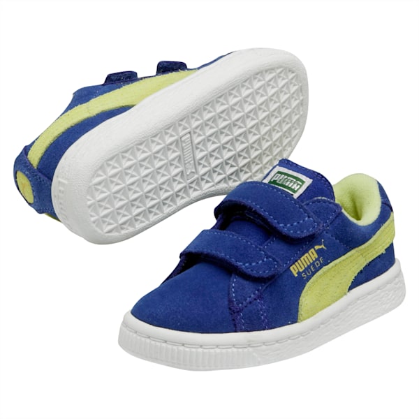 Suede AC Toddler Shoes, blue-sunny lime-gold, extralarge