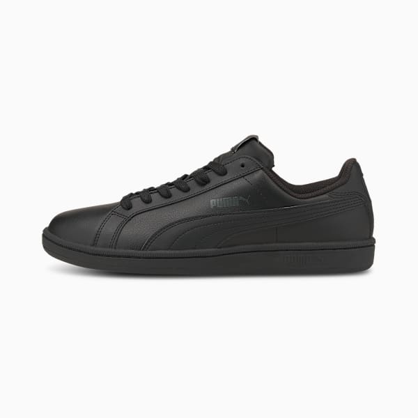 PUMA Smash Leather Men's Sneakers, black-dark shadow, extralarge