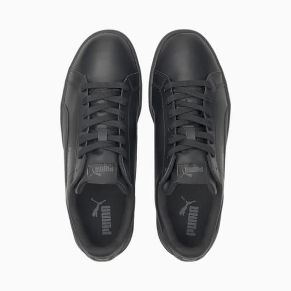 PUMA Smash Leather Men's Sneakers, black-dark shadow, extralarge