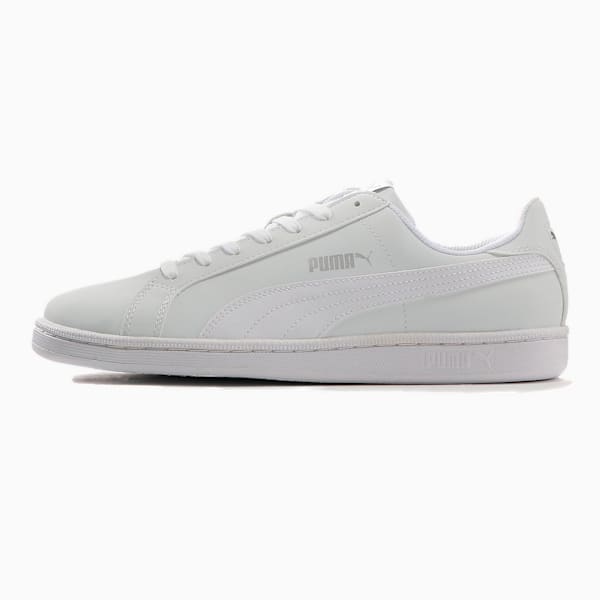 ユニセックス プーマ スマッシュ バック スニーカー, Puma White-Puma White, extralarge-JPN