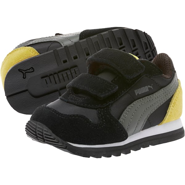 ST Runner Nylon Toddler Shoes, Puma Black-Dark Shadow, extralarge