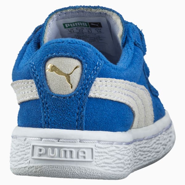 Suede 2 Straps Little Kids' Sneakers, Snorkel Blue-Puma White, extralarge