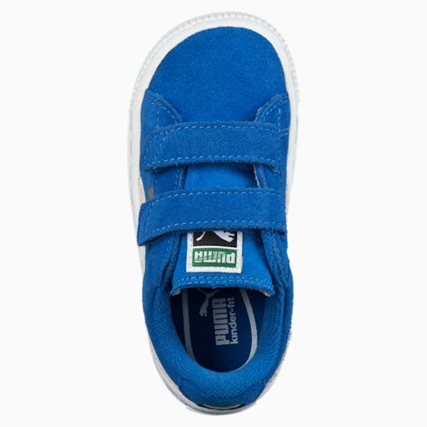 Suede 2 Straps Little Kids' Sneakers, Snorkel Blue-Puma White, extralarge