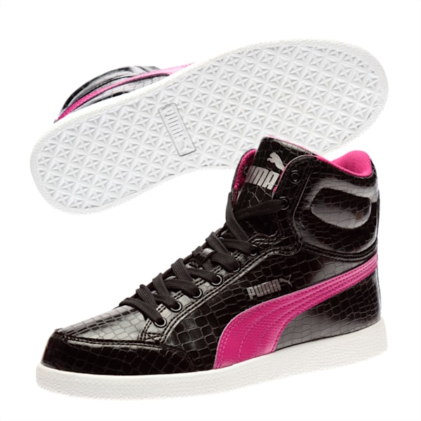 Puma Ikaz Mid Serpent Jr, Puma Black-Hollyhock, extralarge-IND