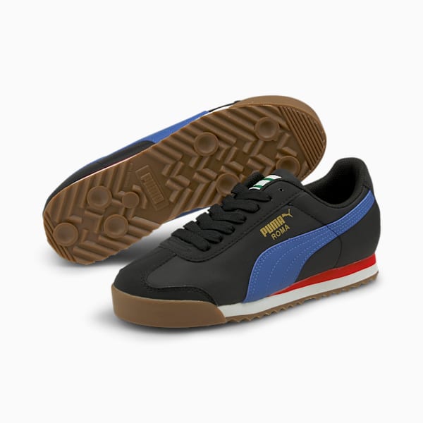 Roma Basic Summer Sneakers JR, Puma Black-Star Sapphire, extralarge