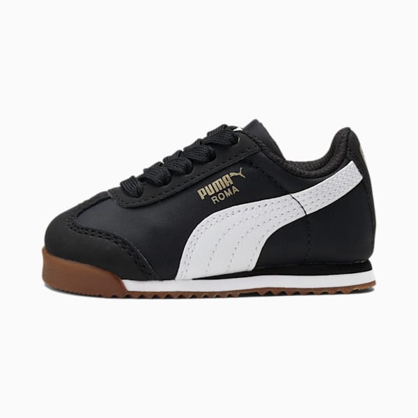 Roma Basic Summer Toddler Shoes, Puma Black-Puma White, extralarge