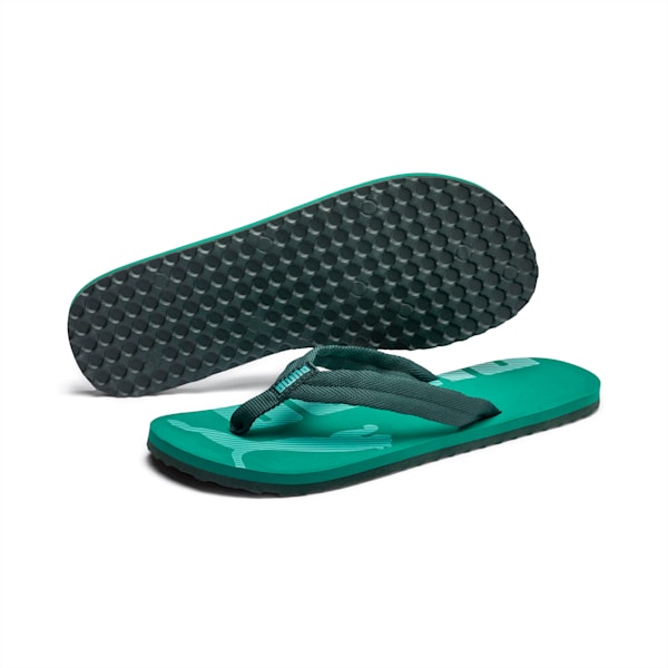 Epic Flip v2 Sandals, Ponderosa Pine-Cadmium Green, extralarge