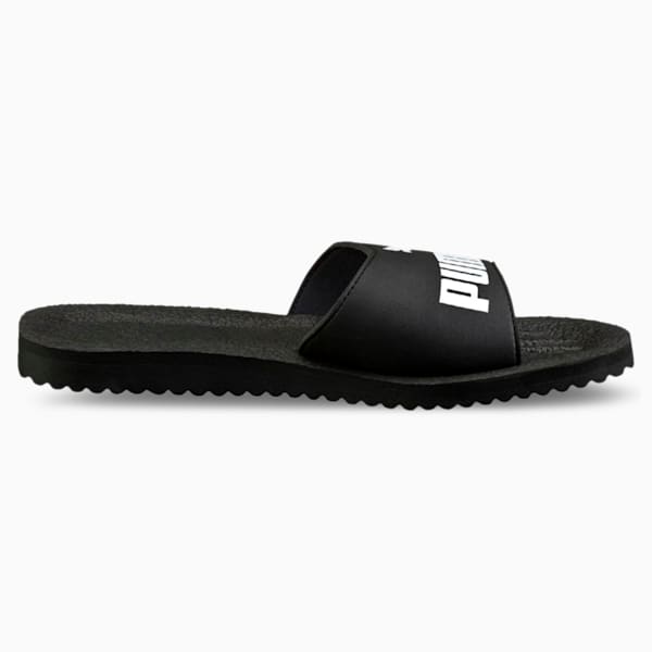 Purecat Slides, black-white, extralarge-IND