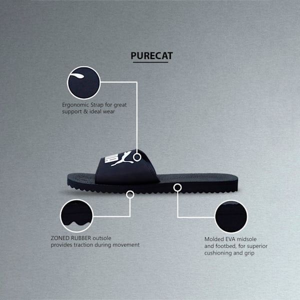 Purecat Slides, peacoat-white, extralarge-IND