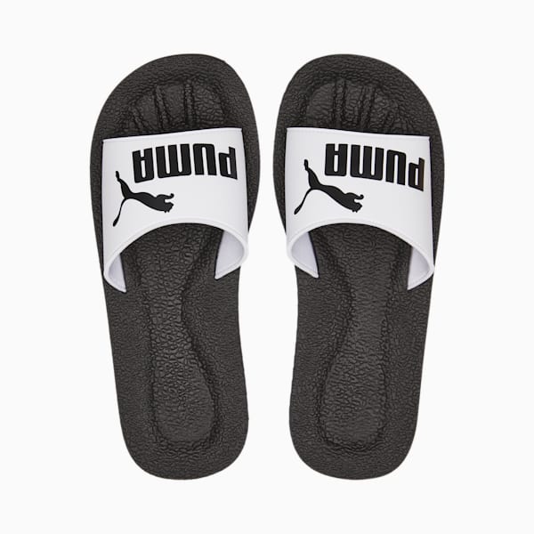 Purecat Unisex Slides, Puma Black-Puma White, extralarge-IND