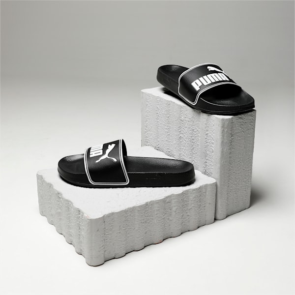 Fenty fur slides black best sale