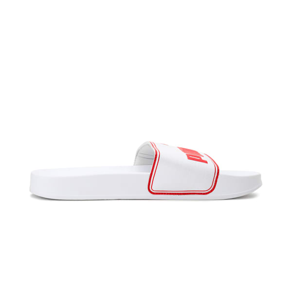 Leadcat Men's Slides, Puma White-Barbados Cherry, extralarge-IND