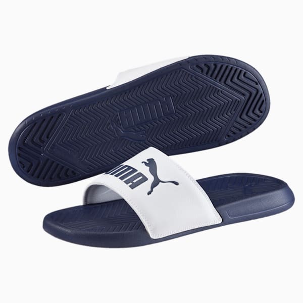 Popcat Slides, peacoat-white, extralarge