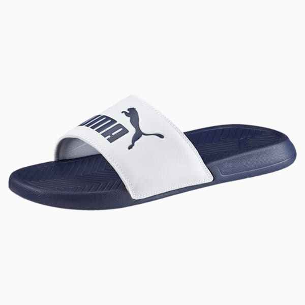 Popcat Slides, peacoat-white, extralarge