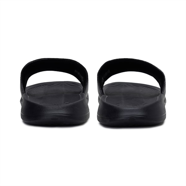 Popcat Unisex Slides, black-black-white, extralarge-IND