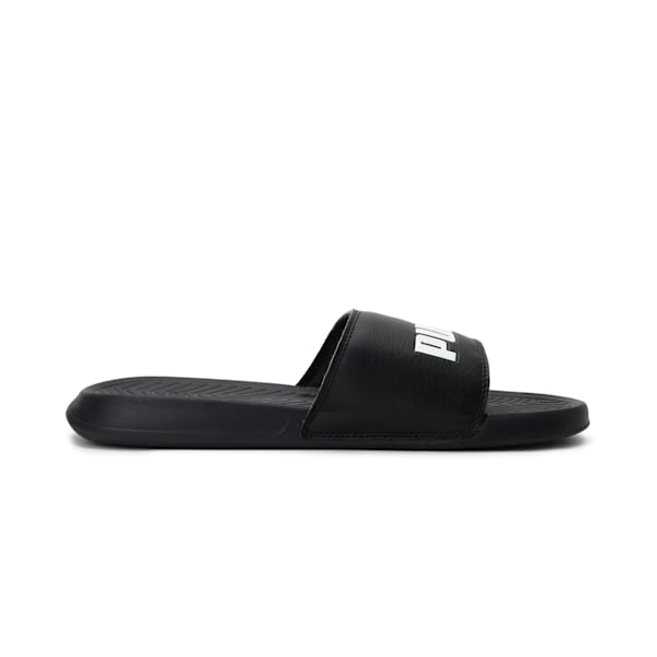 Popcat Unisex Slides, black-black-white, extralarge-IND