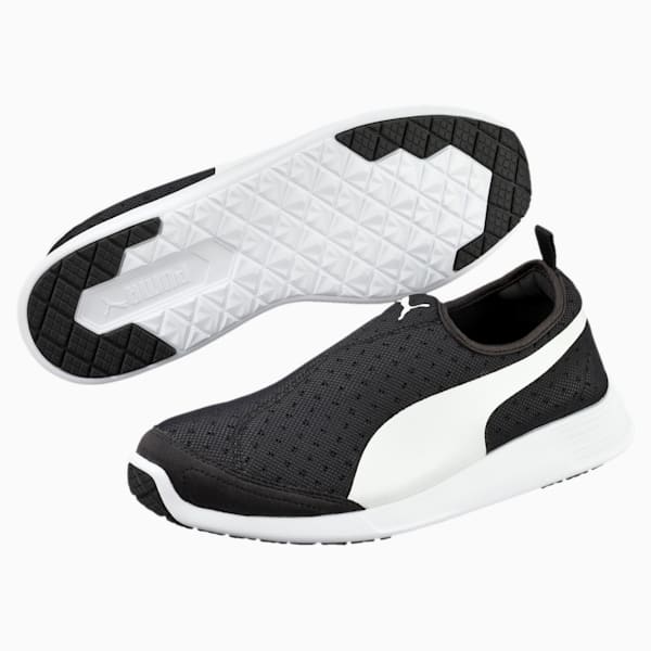ST Evo Slip-on Walking Shoes, black-white, extralarge-IND