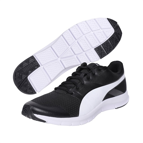 PUMA Flexracer Shoes, black-white