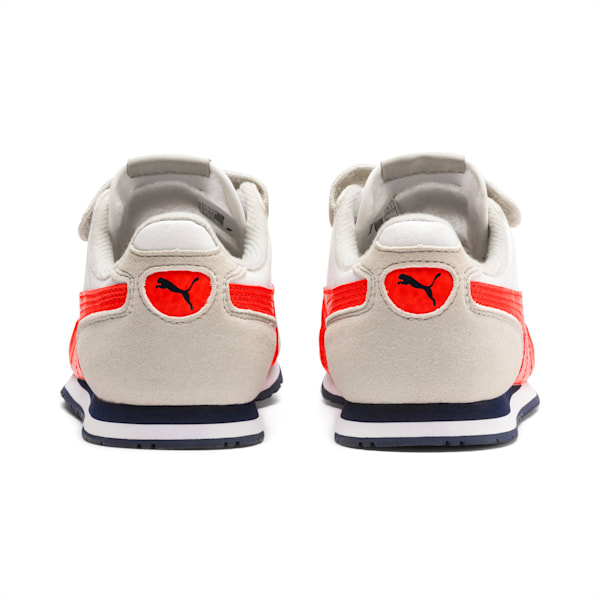 Cabana Racer SL AC Little Kids' Shoes, Puma White-Gray Violet-Cherry Tomato-Peacoat, extralarge