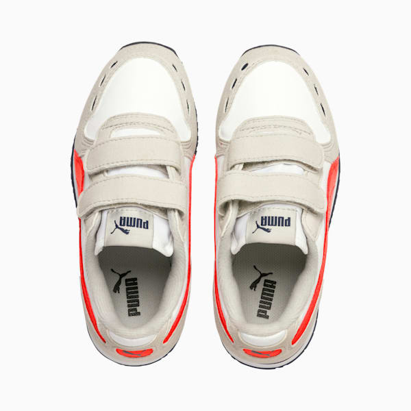 Cabana Racer SL AC Little Kids' Shoes, Puma White-Gray Violet-Cherry Tomato-Peacoat, extralarge