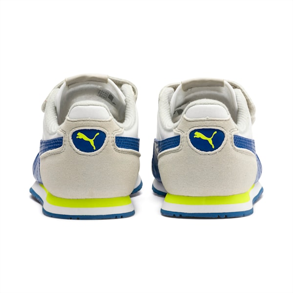 Cabana Racer SL AC Little Kids' Shoes, Puma White-Galaxy Blue-Gray Violet-Nrgy Yellow, extralarge