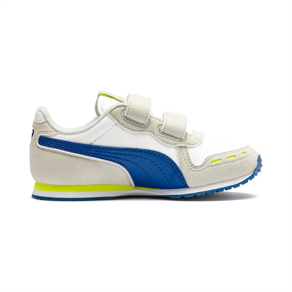 Cabana Racer SL AC Little Kids' Shoes, Puma White-Galaxy Blue-Gray Violet-Nrgy Yellow, extralarge