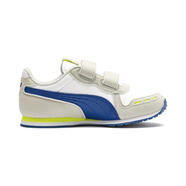 Zapatillas Cabana Racer SL V PS, Puma White-Galaxy Blue-Gray Violet-Nrgy Yellow, extralarge