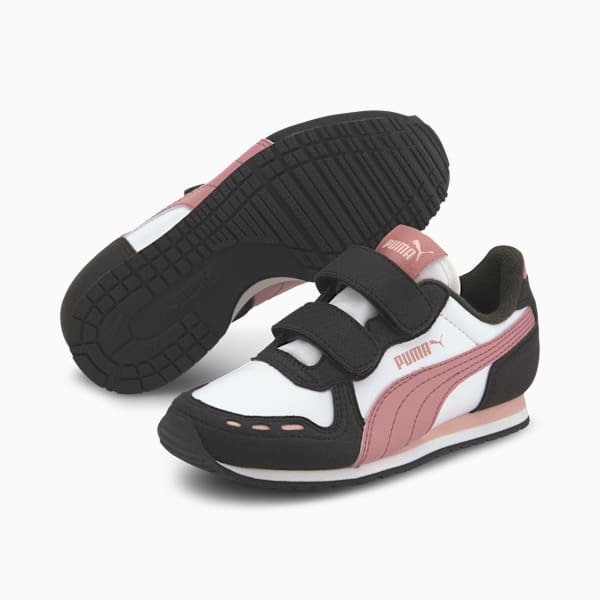 Cabana Racer SL AC Little Kids' Shoes, Puma White-Foxglove, extralarge