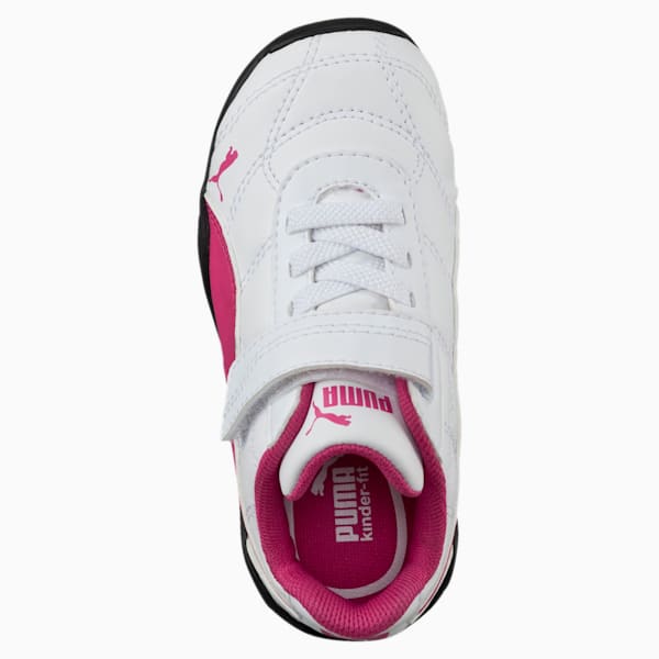 Tune Cat 3 Toddler Shoes, Puma White-Fuchsia Purple, extralarge