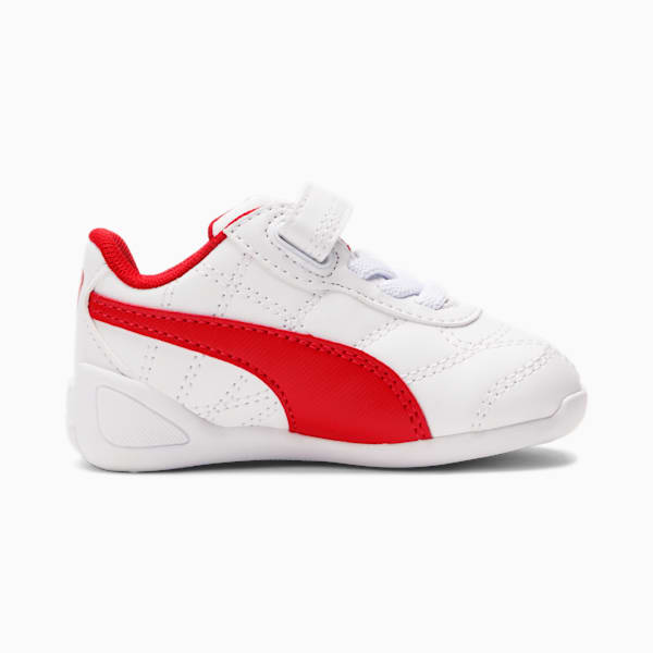 Tune Cat 3 Toddler Shoes, Puma White-Flame Scarlet, extralarge