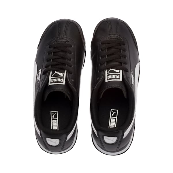 Roma Basic Little Kids' Shoes, Puma Black-Puma White-Puma Silver, extralarge