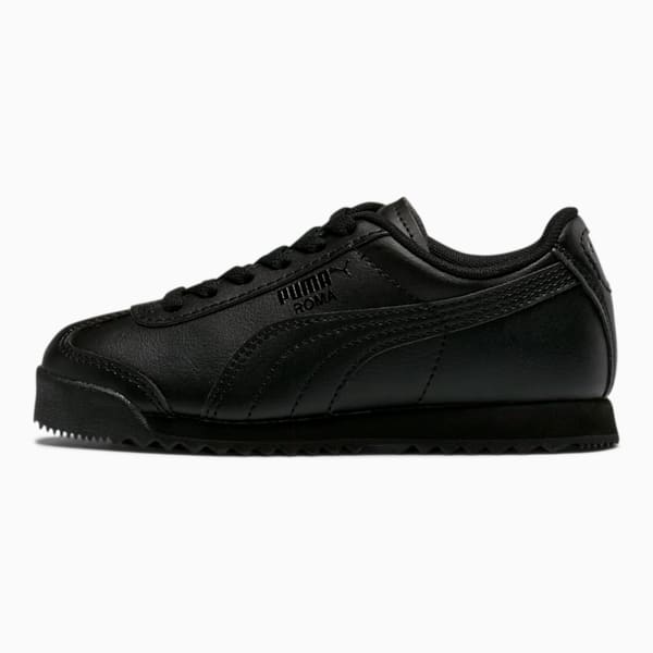 Zapatos Roma Basic para niños, Puma Black-Puma Black