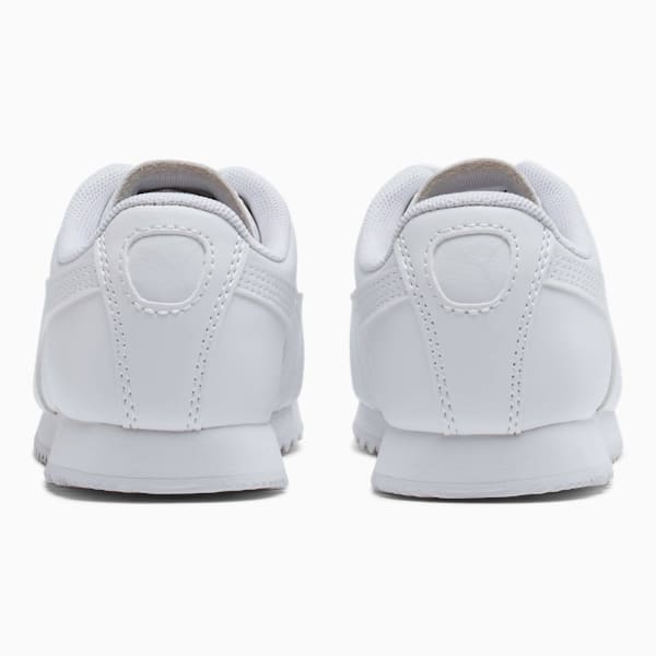 Roma Basic Little Kids' Shoes, Puma White-Gray Violet, extralarge