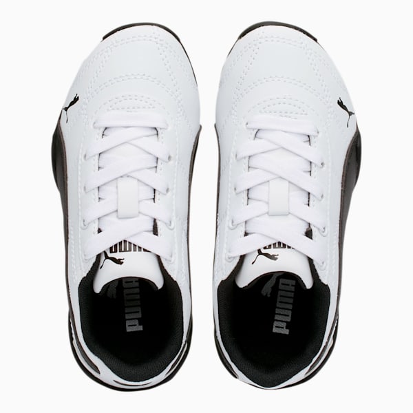 Tune Cat 3 Little Kids' Shoes, Puma White-Puma Black, extralarge