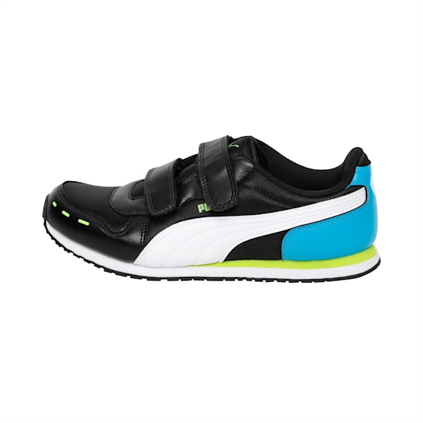 Cabana Racer Mesh V Jr DP, Puma Black-BLUE DANUBE-Safety Yellow, extralarge-IND