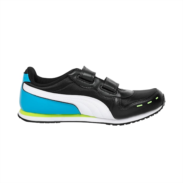 Cabana Racer Mesh V Jr DP, Puma Black-BLUE DANUBE-Safety Yellow, extralarge-IND