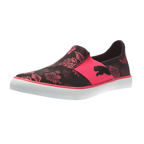 NU Ballet Women's Sneakers, Puma Black-Fuchsia Purple, extralarge-IND