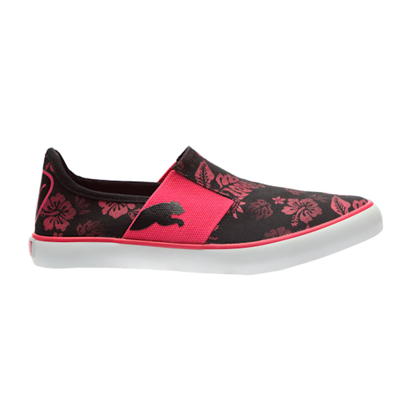 NU Ballet Women's Sneakers, Puma Black-Fuchsia Purple, extralarge-IND
