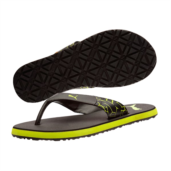 Winglet II DP Sandals, Puma Black-Limepunch, extralarge-IND