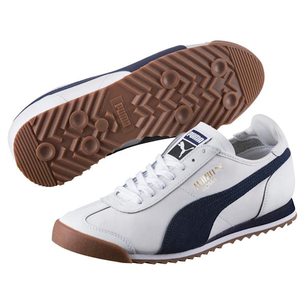 Roma OG '80s Shoes, Puma White-Peacoat, extralarge-IND