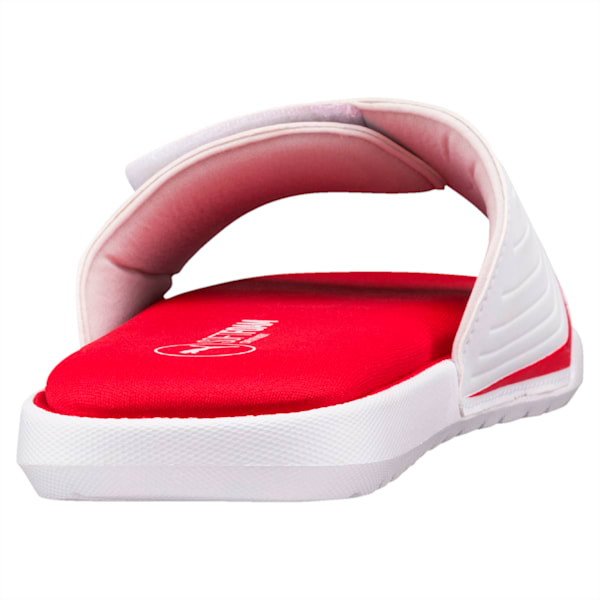 Starcat SoftFoam Unisex Slides, Barbados Cherry-Puma White, extralarge-IND