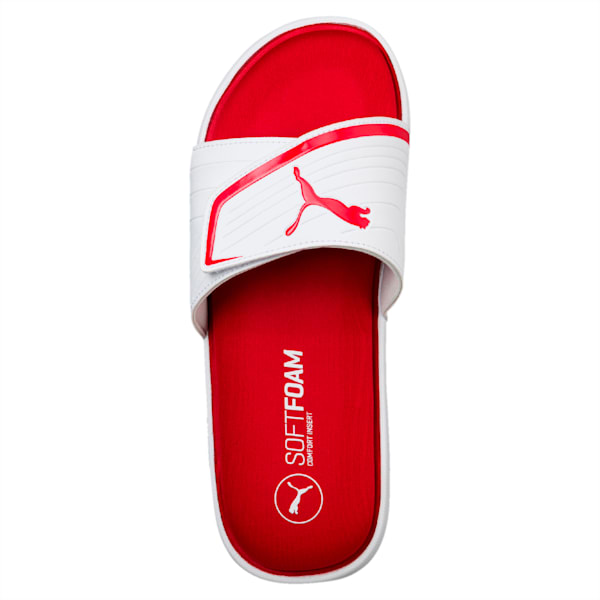 Starcat SoftFoam Unisex Slides, Barbados Cherry-Puma White, extralarge-IND