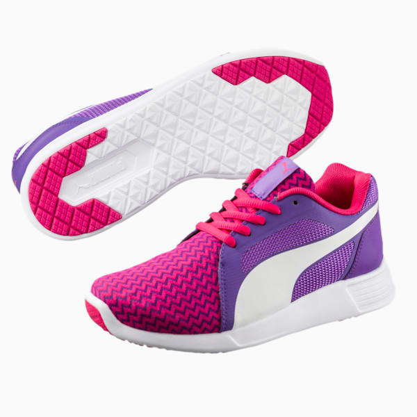 ST Trainer Evo Techtribe Jr, Beetroot Purple-Puma White, extralarge-IND