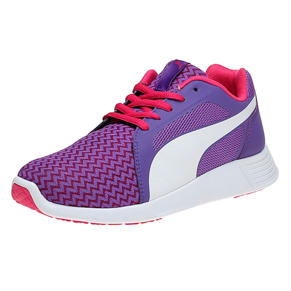 ST Trainer Evo Techtribe Jr, Beetroot Purple-Puma White, extralarge-IND