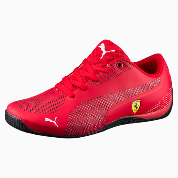 Scuderia Ferrari Drift Cat 5 Ultra Shoes JR, Rosso Corsa-Puma White, extralarge